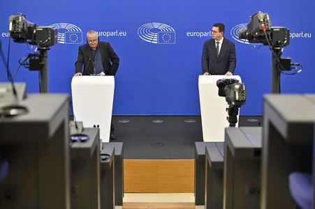 Pressekonferenz 'Die nationalen und sprachlichen Minderheiten ' im Europäischen Parlament in Straßburg