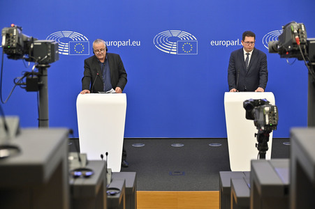 Pressekonferenz 'Die nationalen und sprachlichen Minderheiten ' im Europäischen Parlament in Straßburg