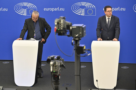 Pressekonferenz 'Die nationalen und sprachlichen Minderheiten ' im Europäischen Parlament in Straßburg