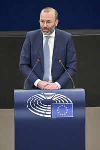 Plenartagung zur militärischen Bedrohung der Ukraine durch Russland im EU-Parlament in Straßburg