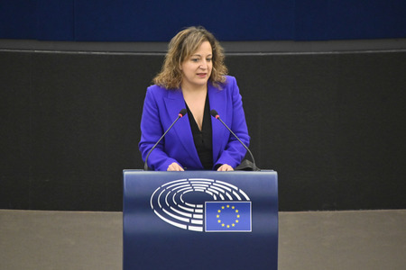 Plenartagung zur militärischen Bedrohung der Ukraine durch Russland im EU-Parlament in Straßburg