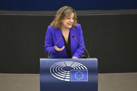 Plenartagung zur militärischen Bedrohung der Ukraine durch Russland im EU-Parlament in Straßburg