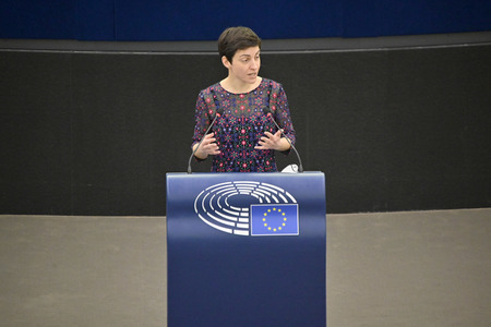 Plenartagung zur militärischen Bedrohung der Ukraine durch Russland im EU-Parlament in Straßburg
