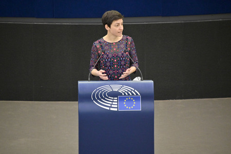 Plenartagung zur militärischen Bedrohung der Ukraine durch Russland im EU-Parlament in Straßburg