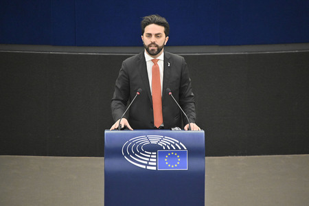 Plenartagung zur militärischen Bedrohung der Ukraine durch Russland im EU-Parlament in Straßburg