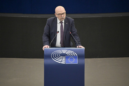 Plenartagung zur militärischen Bedrohung der Ukraine durch Russland im EU-Parlament in Straßburg