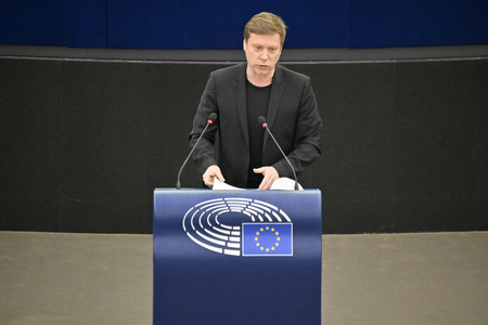 Plenartagung zur militärischen Bedrohung der Ukraine durch Russland im EU-Parlament in Straßburg