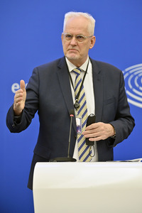 Pressekonferenz zum Urteil des Europäischen Gerichtshofs im EU-Parlament in Strassburg
