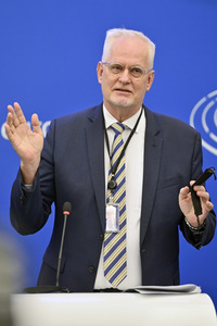Pressekonferenz zum Urteil des Europäischen Gerichtshofs im EU-Parlament in Strassburg