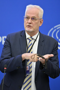 Pressekonferenz zum Urteil des Europäischen Gerichtshofs im EU-Parlament in Strassburg