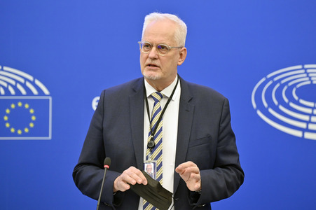Pressekonferenz zum Urteil des Europäischen Gerichtshofs im EU-Parlament in Strassburg