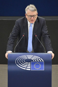 Plenartagung über den Schutz der Arbeitnehmer im EU-Parlament in Straßburg