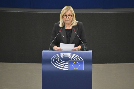 Plenartagung über den Schutz der Arbeitnehmer im EU-Parlament in Straßburg