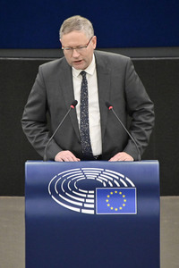 Plenartagung über den Schutz der Arbeitnehmer im EU-Parlament in Straßburg