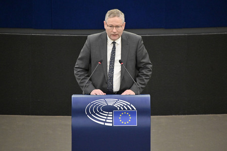 Plenartagung über den Schutz der Arbeitnehmer im EU-Parlament in Straßburg