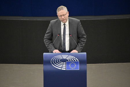 Plenartagung über den Schutz der Arbeitnehmer im EU-Parlament in Straßburg