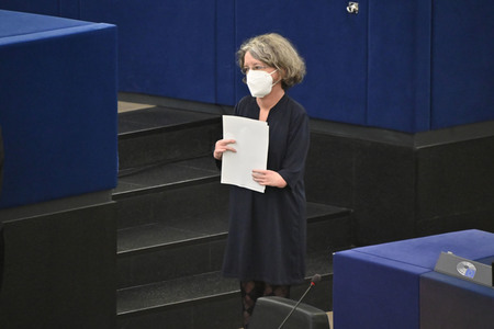 Plenartagung über den Schutz der Arbeitnehmer im EU-Parlament in Straßburg