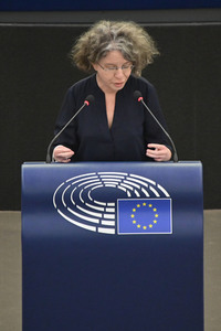 Plenartagung über den Schutz der Arbeitnehmer im EU-Parlament in Straßburg