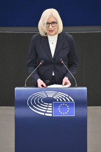 Plenartagung über den Schutz der Arbeitnehmer im EU-Parlament in Straßburg