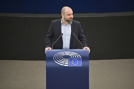 Plenartagung über den Schutz der Arbeitnehmer im EU-Parlament in Straßburg