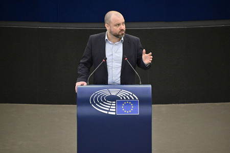 Plenartagung über den Schutz der Arbeitnehmer im EU-Parlament in Straßburg