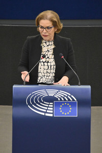 Plenartagung über den Schutz der Arbeitnehmer im EU-Parlament in Straßburg