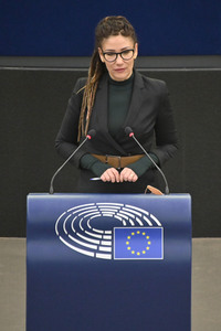 Plenartagung über den Schutz der Arbeitnehmer im EU-Parlament in Straßburg