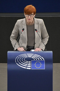 Plenartagung über den Schutz der Arbeitnehmer im EU-Parlament in Straßburg