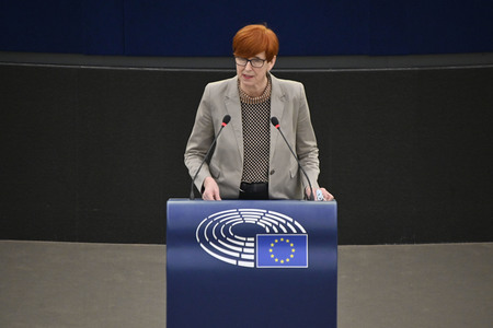 Plenartagung über den Schutz der Arbeitnehmer im EU-Parlament in Straßburg