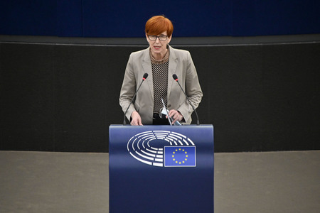 Plenartagung über den Schutz der Arbeitnehmer im EU-Parlament in Straßburg