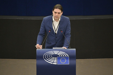 Plenartagung über den Schutz der Arbeitnehmer im EU-Parlament in Straßburg