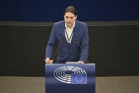 Plenartagung über den Schutz der Arbeitnehmer im EU-Parlament in Straßburg