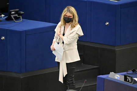 Plenartagung über den Schutz der Arbeitnehmer im EU-Parlament in Straßburg