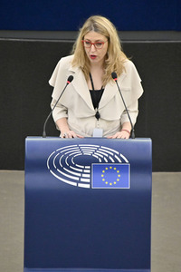 Plenartagung über den Schutz der Arbeitnehmer im EU-Parlament in Straßburg