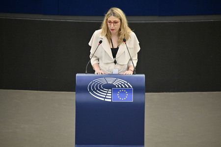 Plenartagung über den Schutz der Arbeitnehmer im EU-Parlament in Straßburg