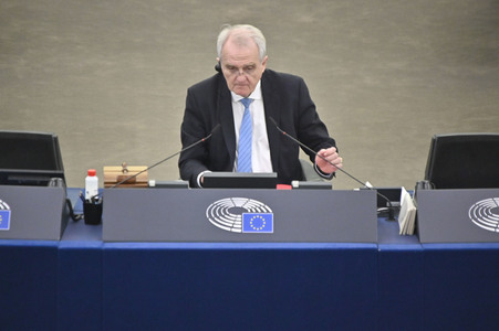 Plenartagung über den Schutz der Arbeitnehmer im EU-Parlament in Straßburg
