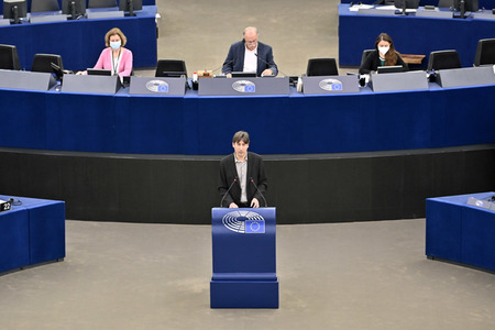 Plenartagung zu extremen Wetterphänomenen im EU-Parlament in Straßburg