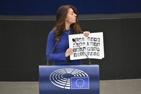 Plenartagung zur Todestrafe im Iran im EU-Parlament in Straßburg
