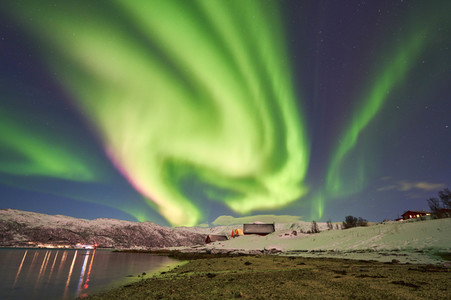 Nordlicht in der Region Tromsø