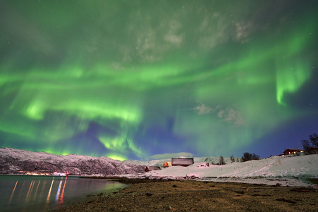 Nordlicht in der Region Tromsø