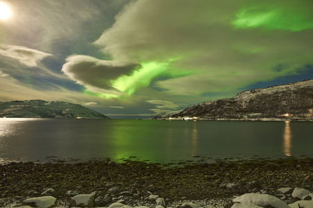 Nordlicht in der Region Tromsø