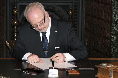 Empfang von Egils Levits in Hamburg