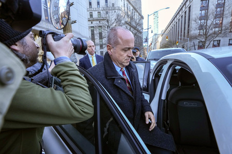 Ed Mullins verlässt das Gericht in New York