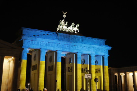 Solidarität mit der Ukraine in Berlin