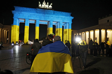 Solidarität mit der Ukraine in Berlin