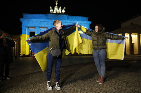 Solidarität mit der Ukraine in Berlin