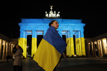 Solidarität mit der Ukraine in Berlin