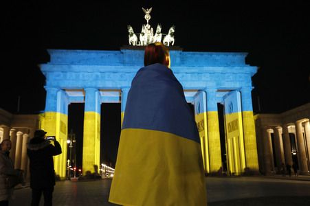 Solidarität mit der Ukraine in Berlin