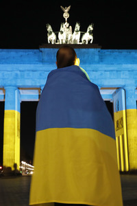 Solidarität mit der Ukraine in Berlin