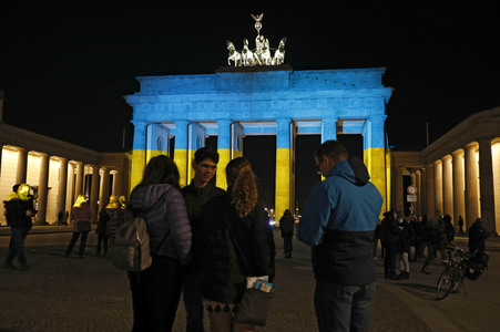 Solidarität mit der Ukraine in Berlin